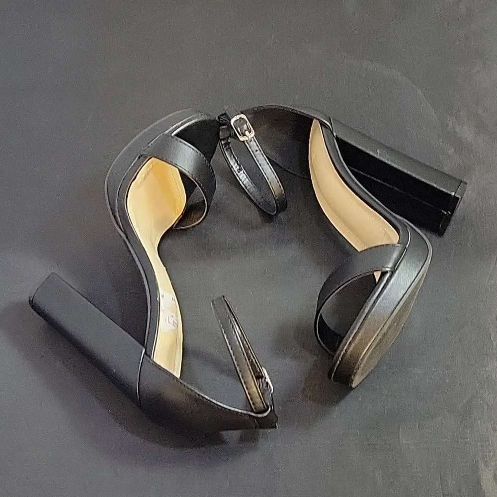 BRAND NEW WILD DIVA WOMEN'S ANKLE STRAP PLATFORM CHUNKY HEELS HEELED SANDALS